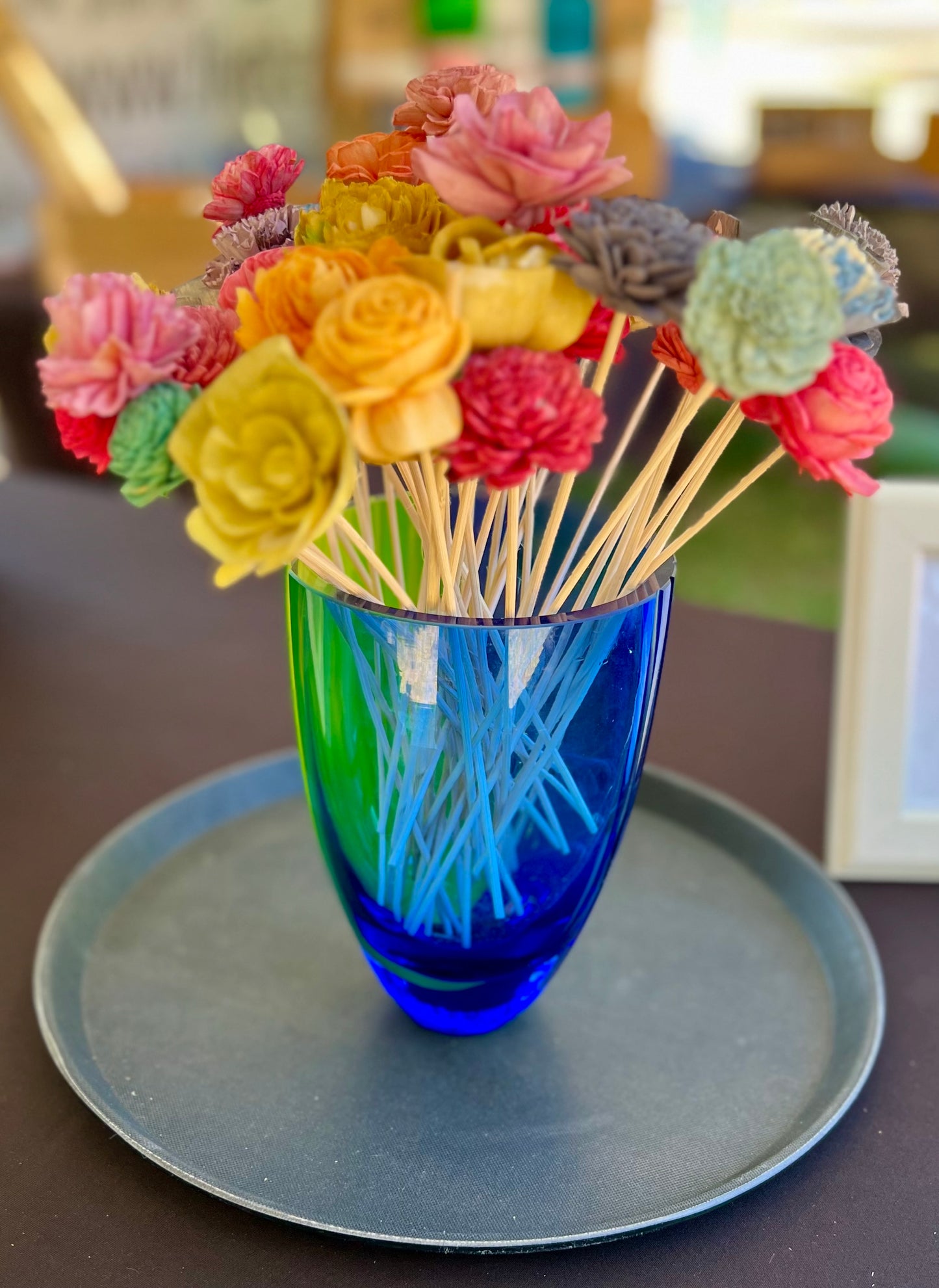 Room Diffuser with Hand Dyed Blooms