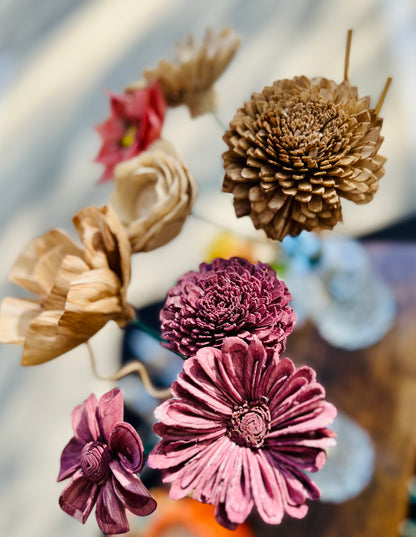 Room Diffuser with Hand Dyed Blooms